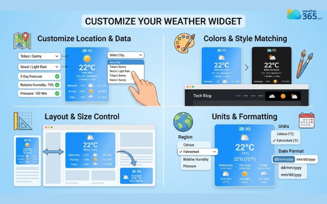  Weather365 offers flexible customization