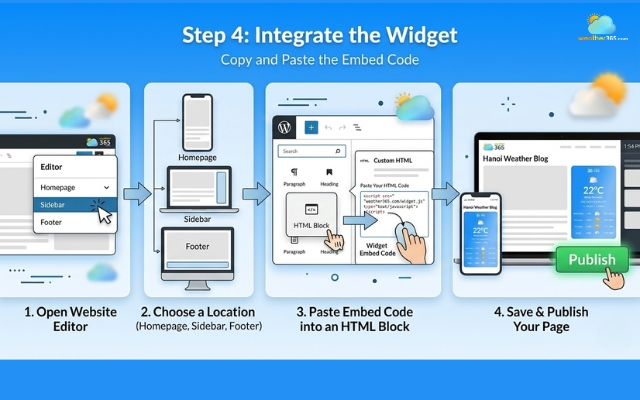  Paste the code into an HTML field