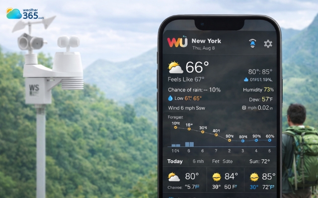 Weather Underground looks a bit more complex