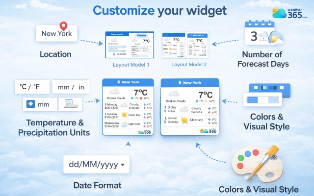  Customize the widget in your own way