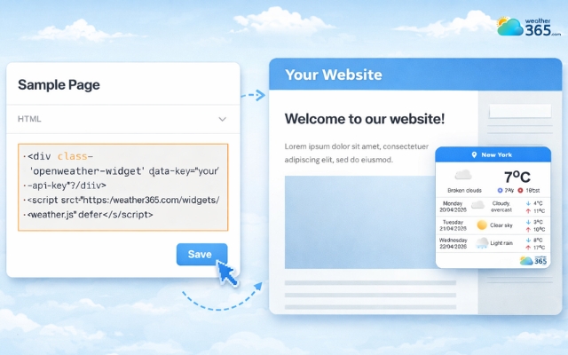  Paste the embed code into your website