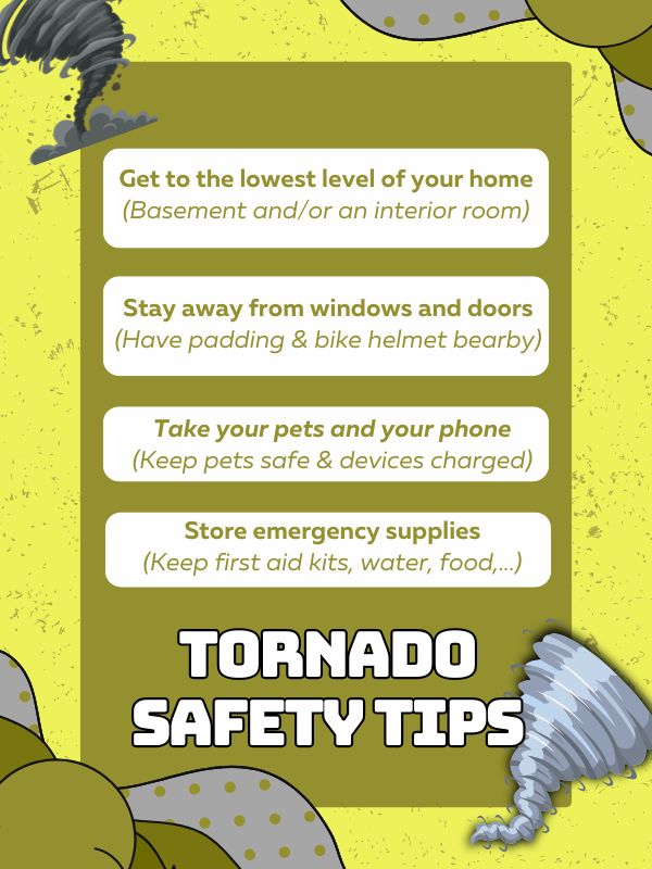 Tornado safety tips
