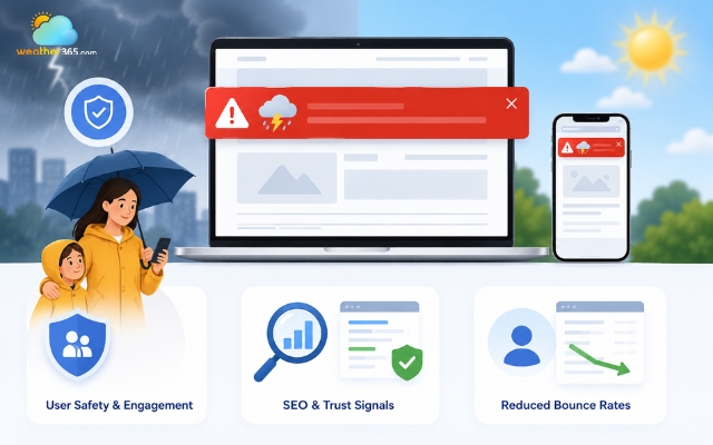 Benefits of using a weather alert widget