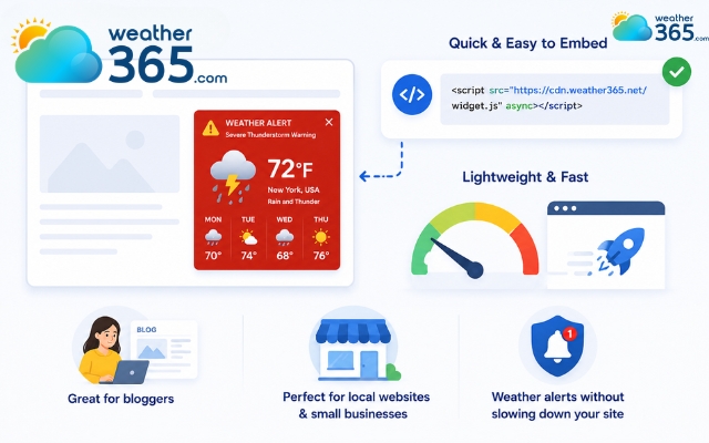 Weather365 is the most reliable widget provider