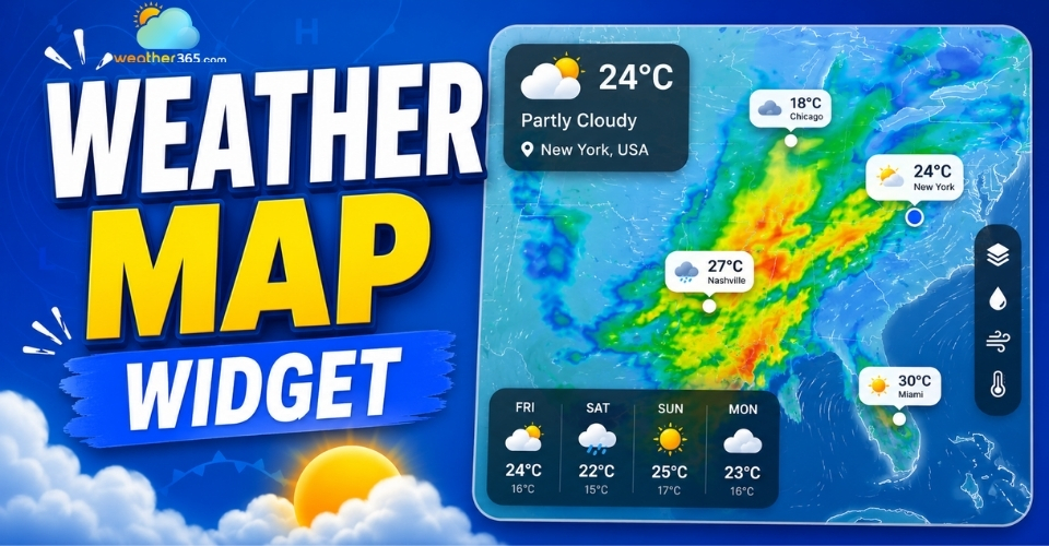 Weather map widget