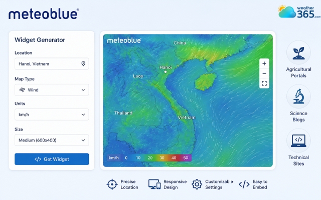 Meteoblue provides highly accurate weather data