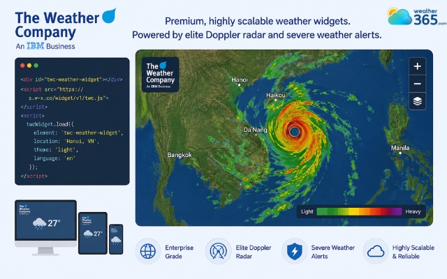 The Weather Company offers scalable widgets