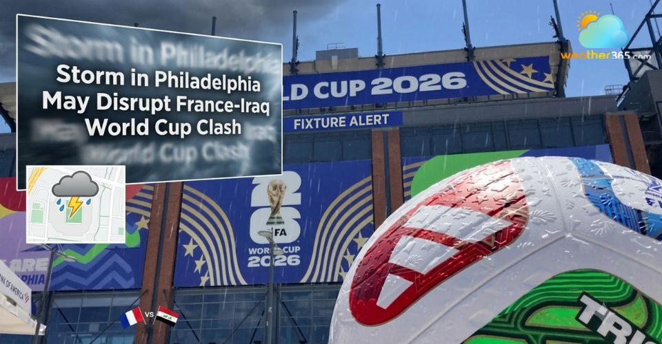 Storm in Philadelphia could disrupt France-Iraq match