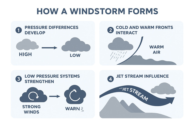  How a windstorm forms