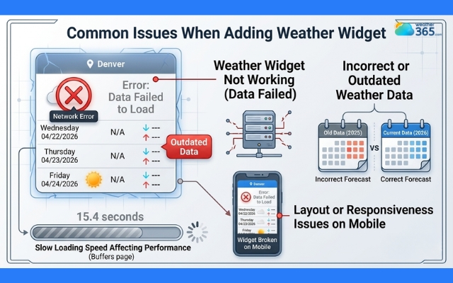 Avoid common mistakes when adding a weather widget