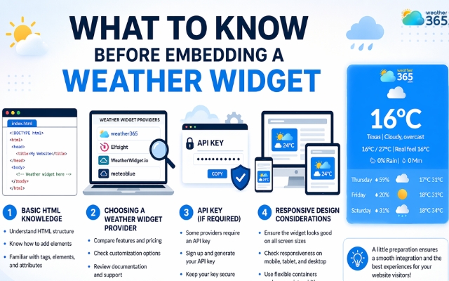 Several things to consider before getting a weather widget