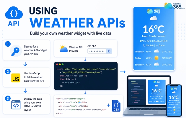 Using weather APIs is an advanced method