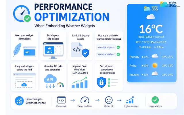 Optimize the weather widget performance