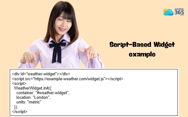 Script-based widget example