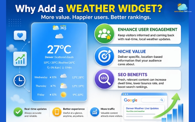  Benefits of having a weather widget on the site