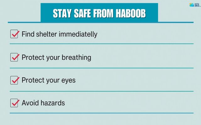 How to stay safe during a haboob outdoor