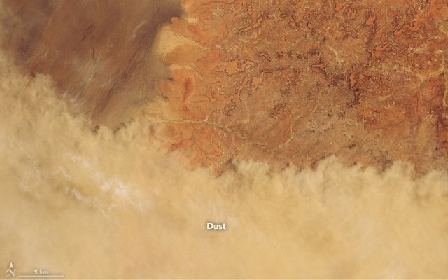 A haboob crossing Australia in January 2020