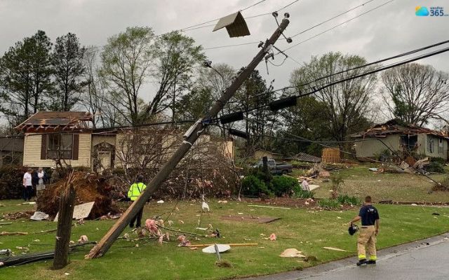  After the derecho hit in Alabama