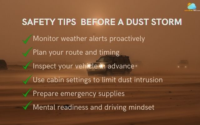  Get ready before a dust storm hits