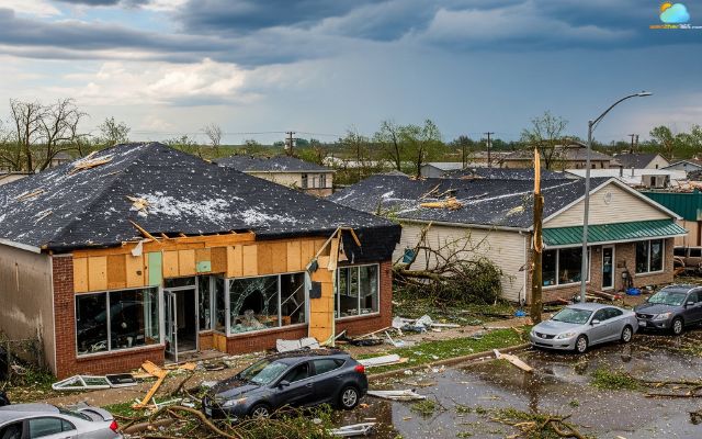 Vivian Hailstorm 2010 heavily affected the local community