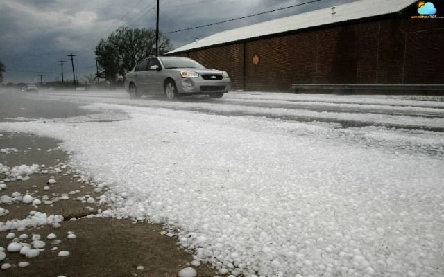  Hailstones in Oklahoma