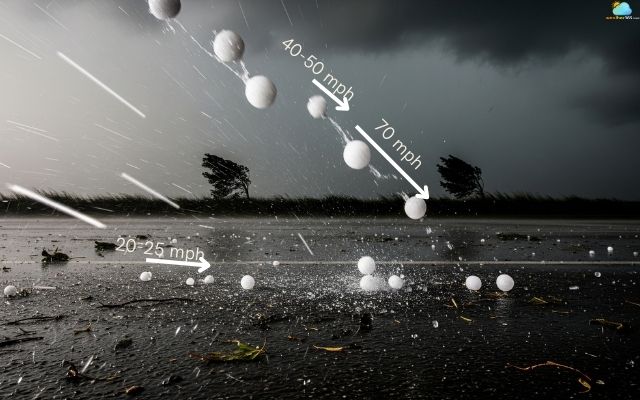 How fast does hail fall