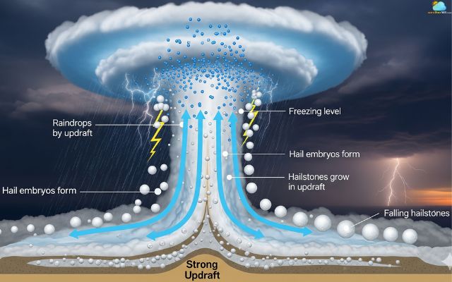 How does a hail form