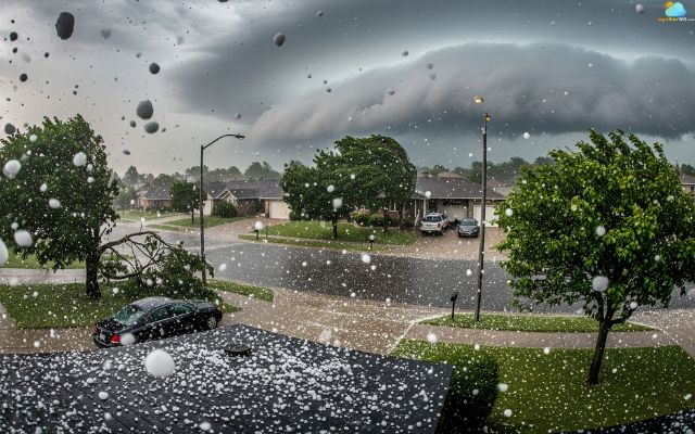 How hail galls to the ground