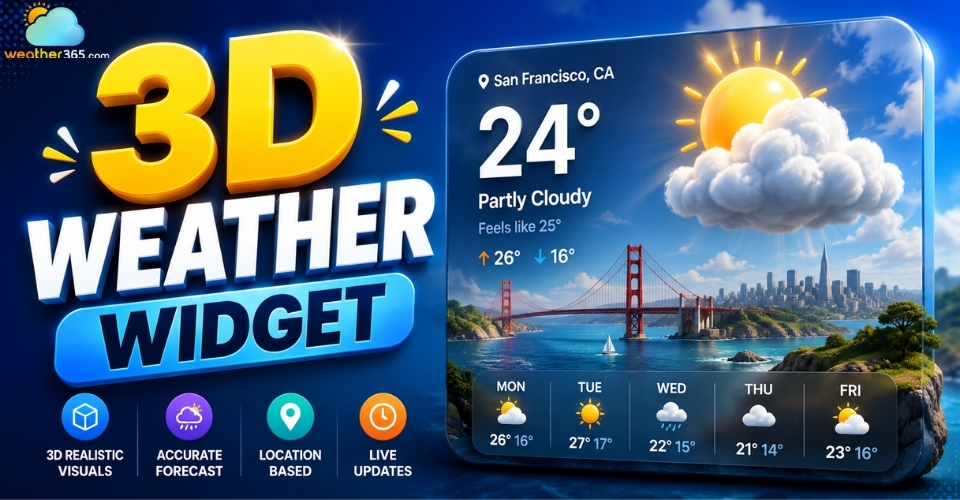 3D weather widget