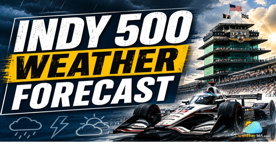The weather forecast of Indy 500