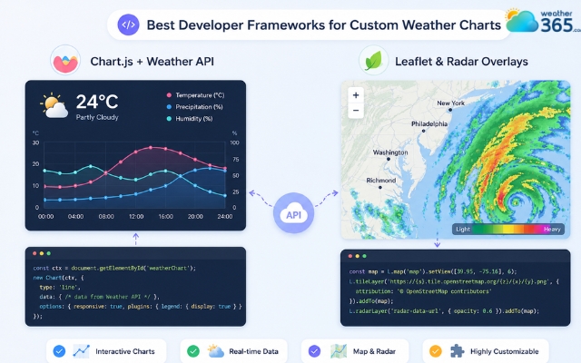 Advanced weather graph widget options