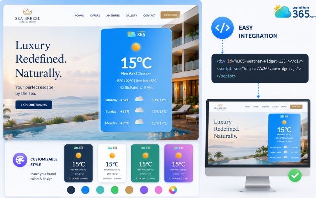 Weather365 is the most reliable widget provider