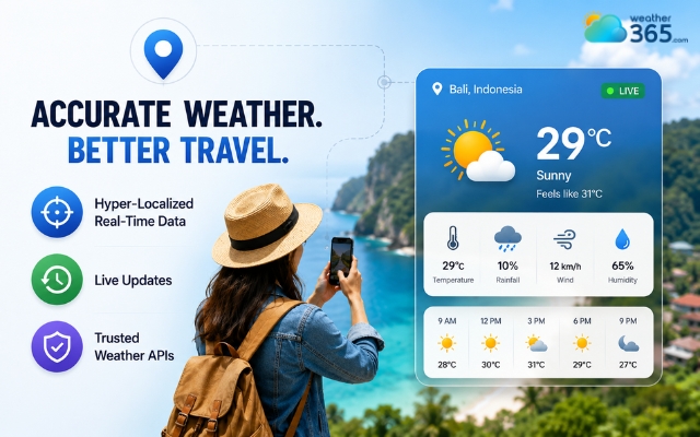 A reliable weather widget provides accurate data