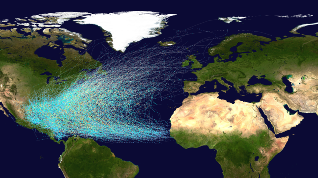 Hurricane seasons in the Atlantic