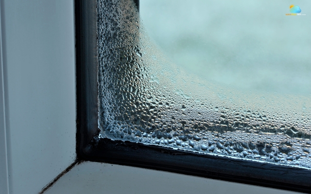  Condensation inside the window