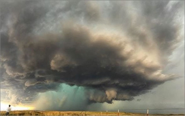 High-Precipitation Supercell Thunderstorm
