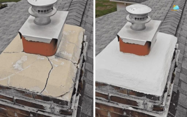 Warm air in the house can escape through the unsealed chimney