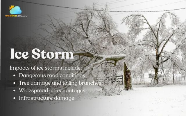 An ice storm is one of the most destructive types of winter storm
