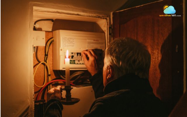  A winter storm can lead to a power outage