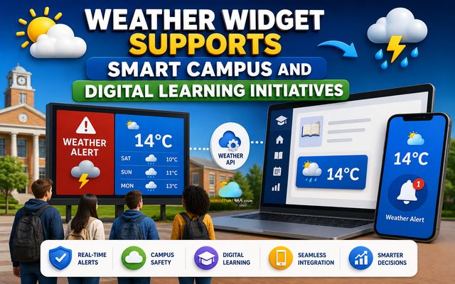 Weather widgets support smart campus and digital learning initiatives