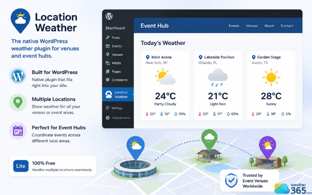Location weather offers minimal layouts