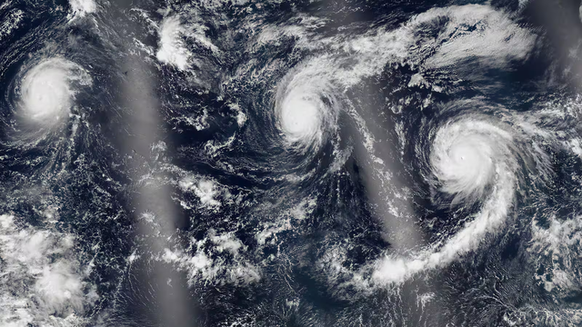 Hurricane season in the Pacific Ocean