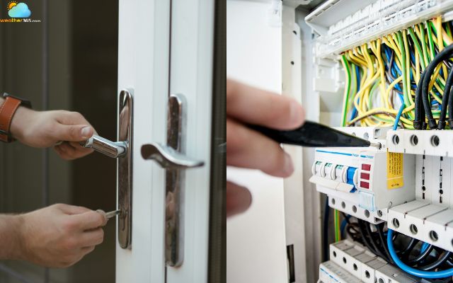  Unplug electronics and check the doors