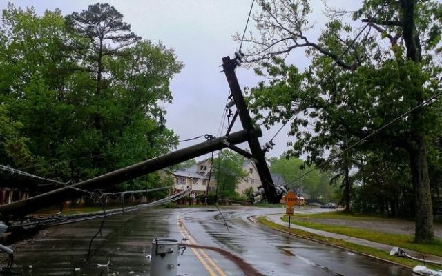 Do not go near downed power lines after the storm