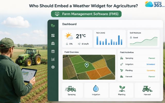 A weather widget can improve daily field planning