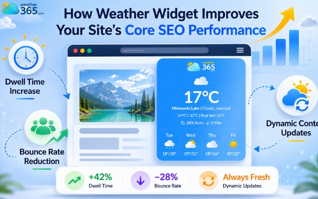 A weather widget can boost your site's SEO rankings