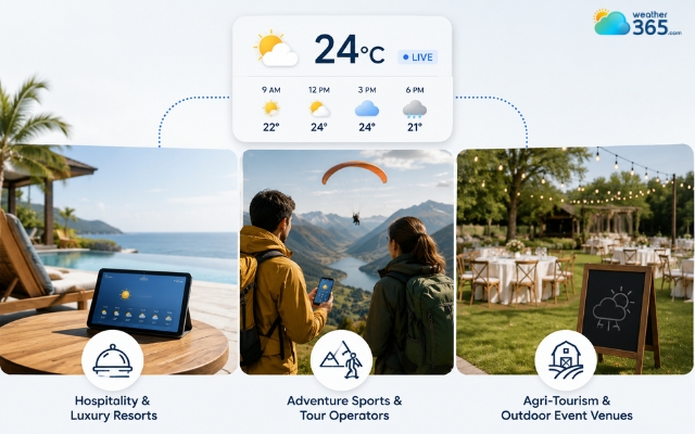 Some industries significantly benefit from the weather widget