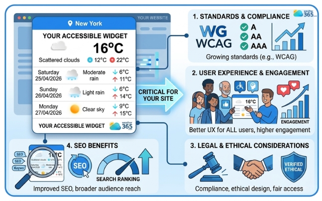 Weather widget accessibility is an essential part of modern web design