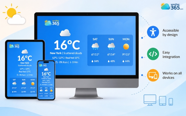  Weather365 is a well-known widget provider