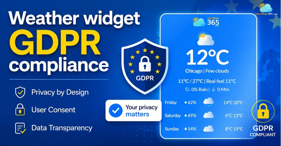 Weather widget GDPR compliance